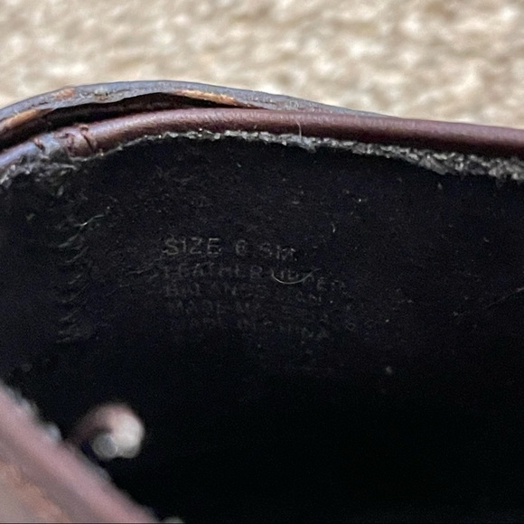 Klogs Womens Clogs Mules Shoes Leather Block Heels | Color: Brown | Size: 6.5 - Picture 7 of 9